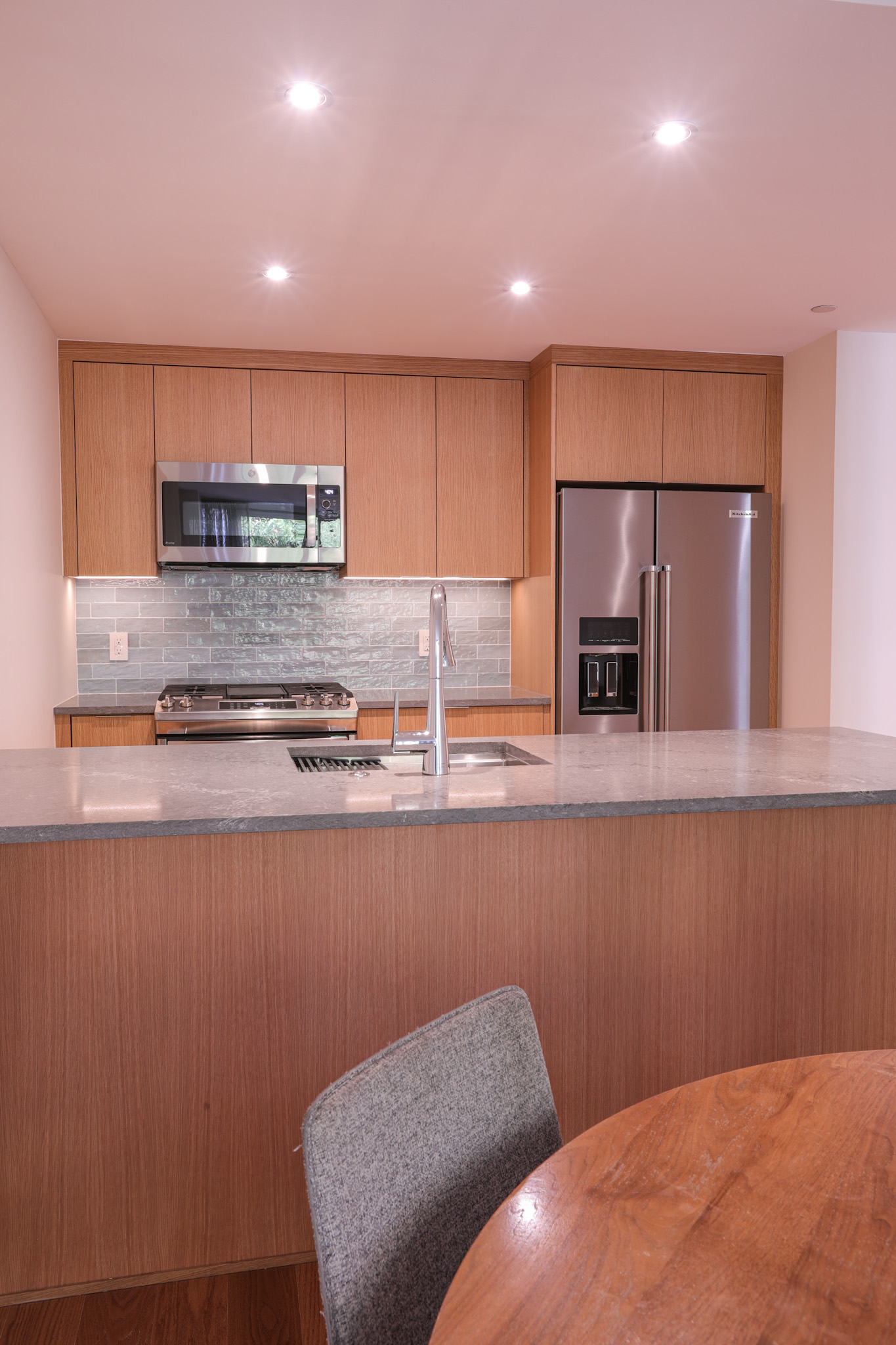 Kitchen — view from living area